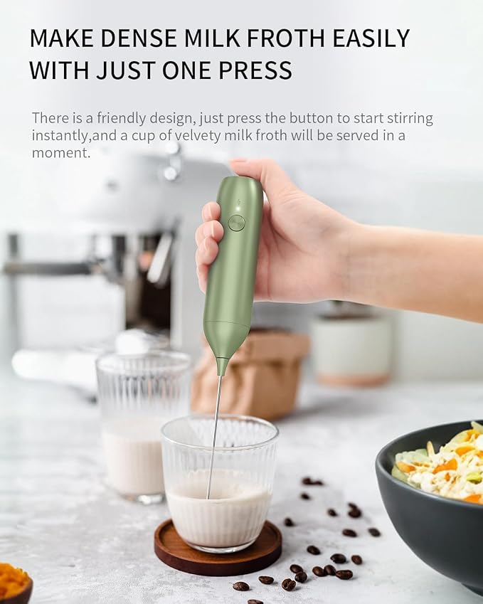 CIRCLE JOY Rechargeable Milk Frother Handheld - Image 5