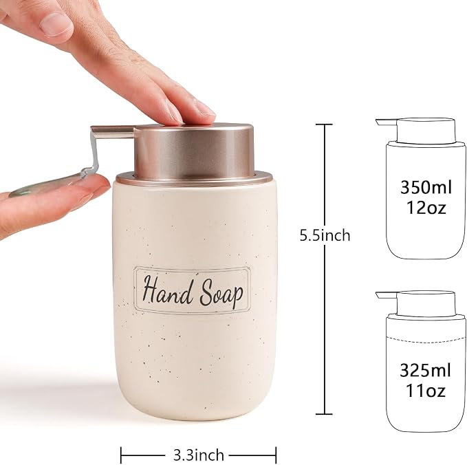 BosilunLife Apricot Soap Dispenser Set - Image 3