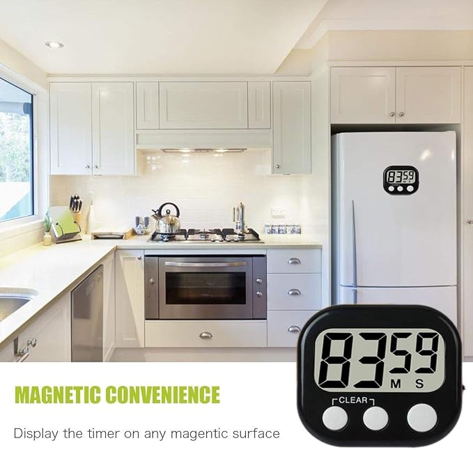 12 Pack Digital Kitchen Timer Large LCD Display Loud Alarm Strong Magnetic Stand - Image 7
