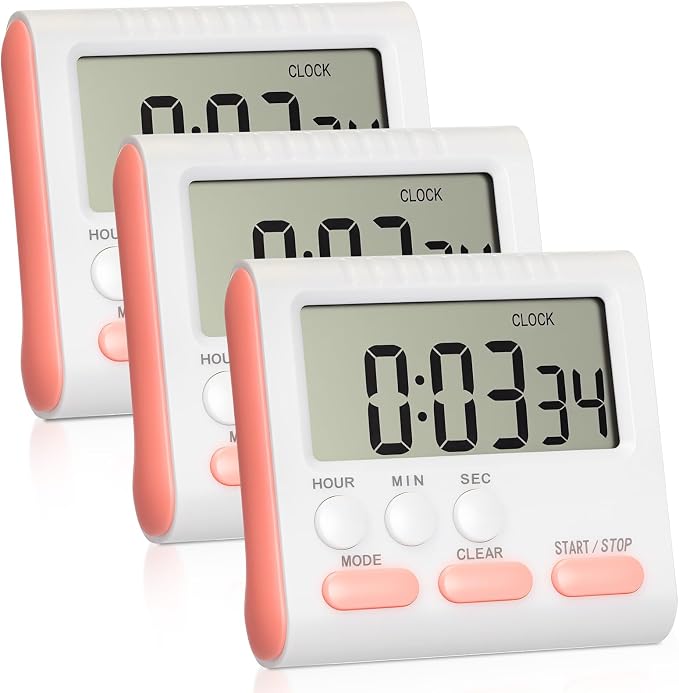 Mudder 3 Pack Digital Kitchen Timer by Mudder