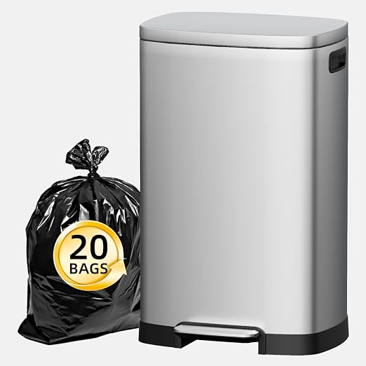 KUK 13 Gallon/50L Stainless Steel Kitchen Trash Can - Image 8