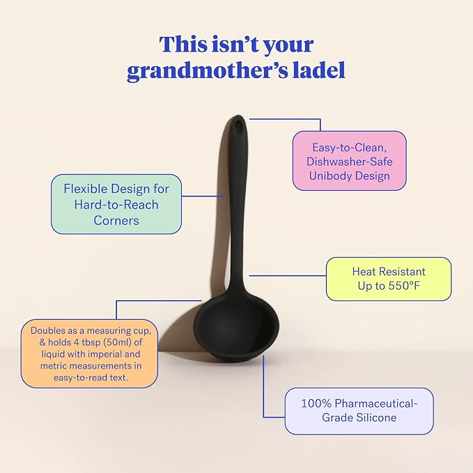 GIR: Get It Right Silicone Ladle Spoon – High Heat Resistant Kitchen Tool - Image 4
