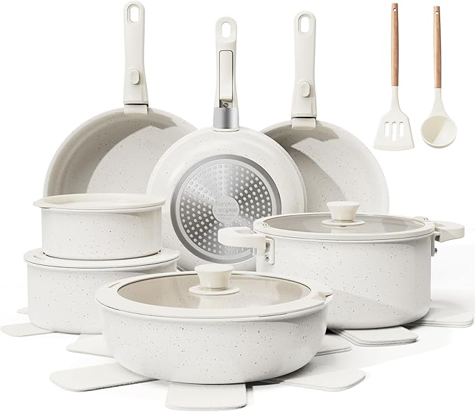 Bazova 22-Piece Pots and Pans Set Non Stick by Cookware