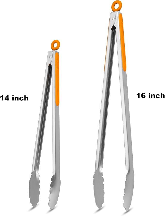 304 Stainless Steel Kitchen Cooking Tongs - Image 4