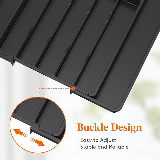 Lifewit Silverware Drawer Organizer, Expandable Utensil Tray - Image 7