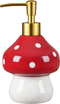 RQYIXI 17 Oz Mushroom Ceramic Soap Dispenser by RQYIXI