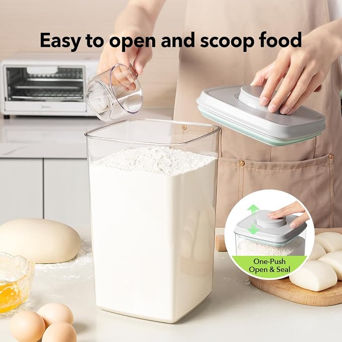 Ankou Food Storage Container Sets, 2.8 Qt + 4.2 Qt Airtight Canisters - Image 2