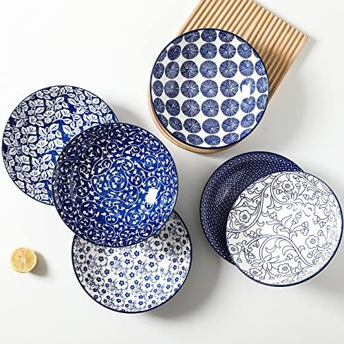 Selamica Porcelain 40oz Large Bowls 9 inch Big Pasta Salad Bowls