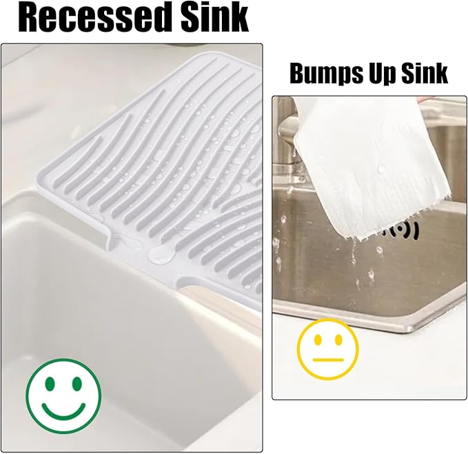 TIKNIK Silicone Dish Drying Mat, Stone Drying Mat - Image 4