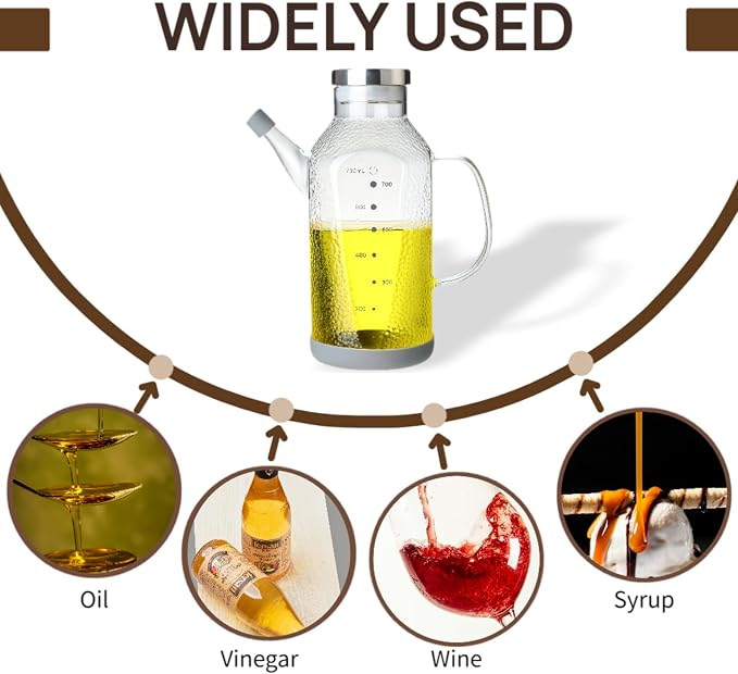 High Borosilicate Glass Oil Bottle-Olive Oil Dispenser - Image 6
