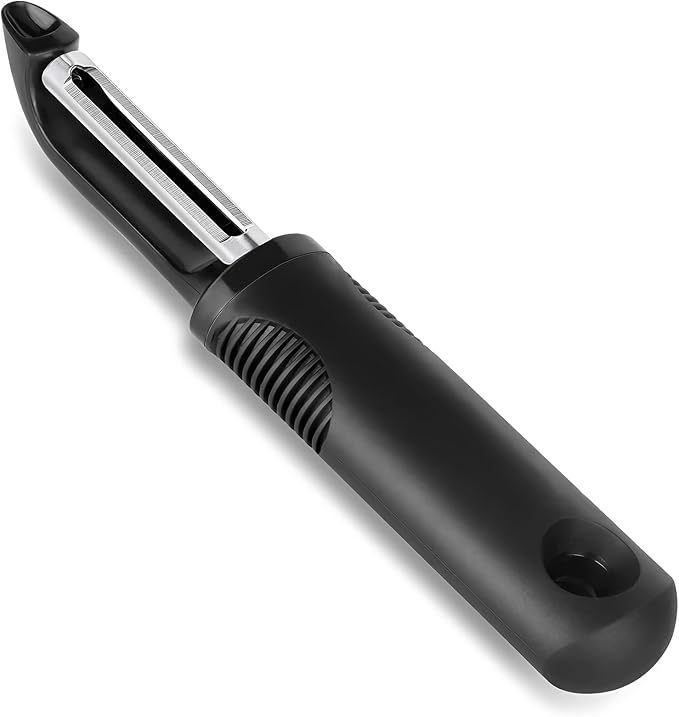 Swivel Vegetable Peeler with Non-Slip Ergonomic Handle, Rust-Proof Steel Blades by ANMIOUHOME