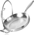 LOLYKITCH 14 Inch Tri-ply Stainless Steel Frying Pan by LolyKitch