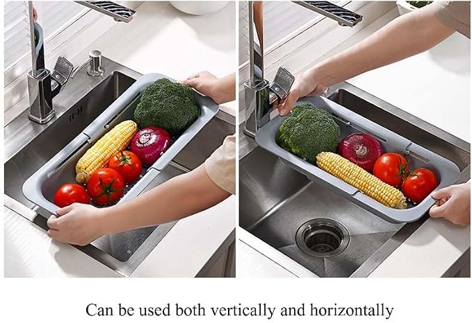 Expandable Over Sink Strainer for Kitchen Sink, Adjustable Sink Colander Basket - Image 5