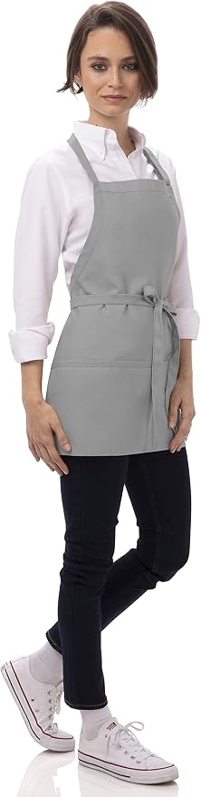 Chef Works Unisex Three Pocket Apron - Image 3