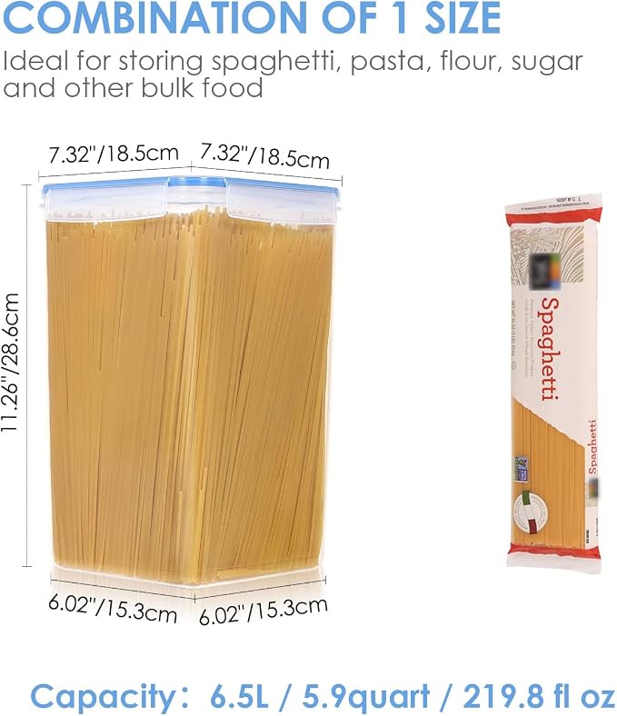 Vtopmart Extra Large Tall Airtight Food Storage Containers 4 Pieces 5.9qt / - Image 2