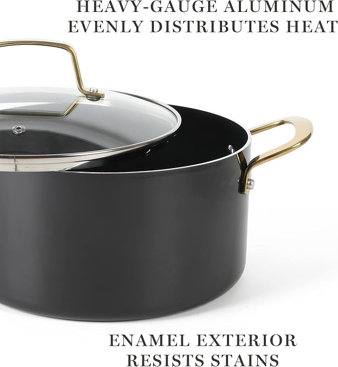Martha Stewart Lockton 14 Piece Premium Non-Stick Heavy-Gauge Aluminum Cookware - Image 7