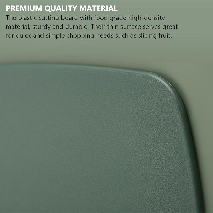 Cutting Boards for Kitchen, Plastic Cutting Board Set of 3, Thick Chopping - Image 4