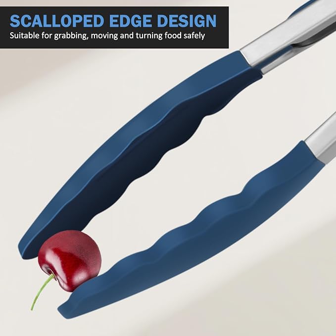 Tongs for Cooking, 600ºF High Heat-Resistant Stainless Steel Kitchen Tongs - Image 9