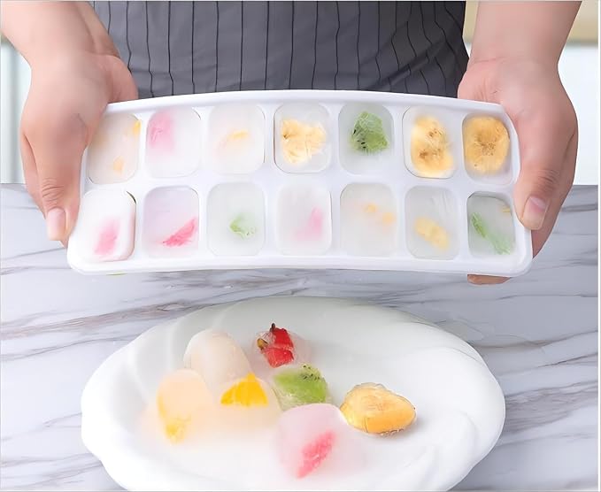 Ice Cube Trays, Silicone Easy-Release and Flexible 14-Ice Trays - Image 4