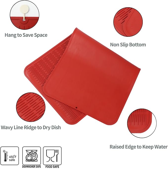 MicoYang Silicone Dish Drying Mat - Image 3