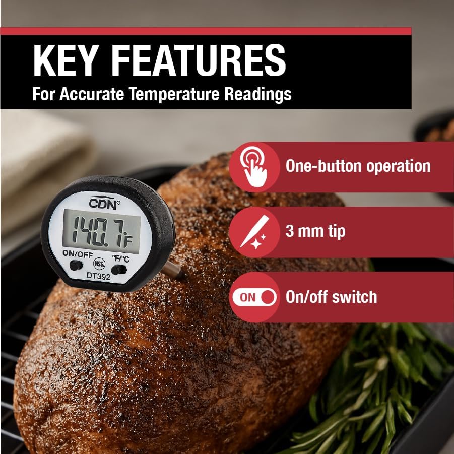 CDN DT392 Digital Food Thermometer, -50 to 392°F