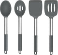 TeamFar Kitchen Utensils, for Non-stick Cookware Flipping, Draining – Gray by TeamFar