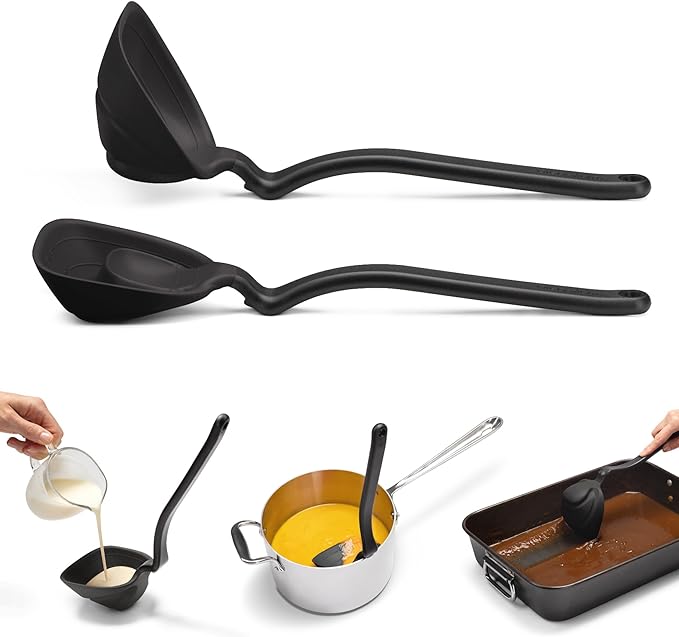 Dreamfarm Fladle Fold-Flat, Space-Saving Serving & Cooking Ladle Measures up to - Image 3