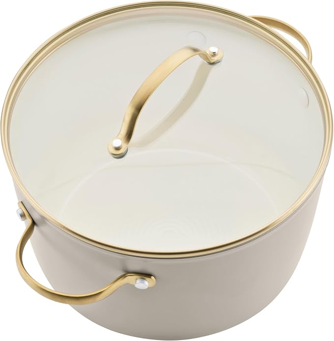 Farberware Forged Induction Ceramic Nonstick Cookware Set, Taupe Pots & Pans - Image 15