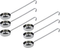 10.55 Inch 3 oz 6 Pcs Silver Stainless Steel 201 Long Handle Soup Spoon by TSNAMAY