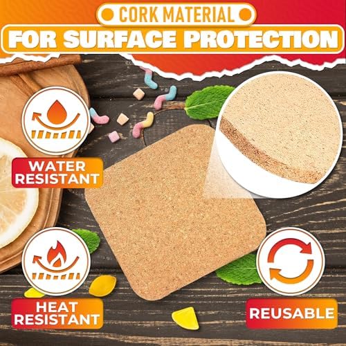 30 Pcs Disposable Coasters for Drinks to Protect Furniture, Reusable