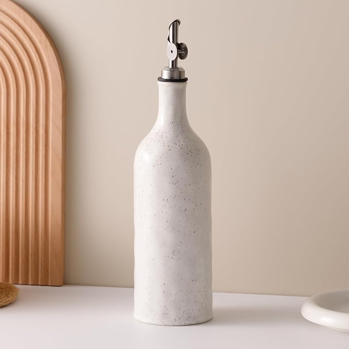 Olive Oil Dispenser Bottle for Kitchen, 23 Oz Ceramic Oil Dispenser by Unknown