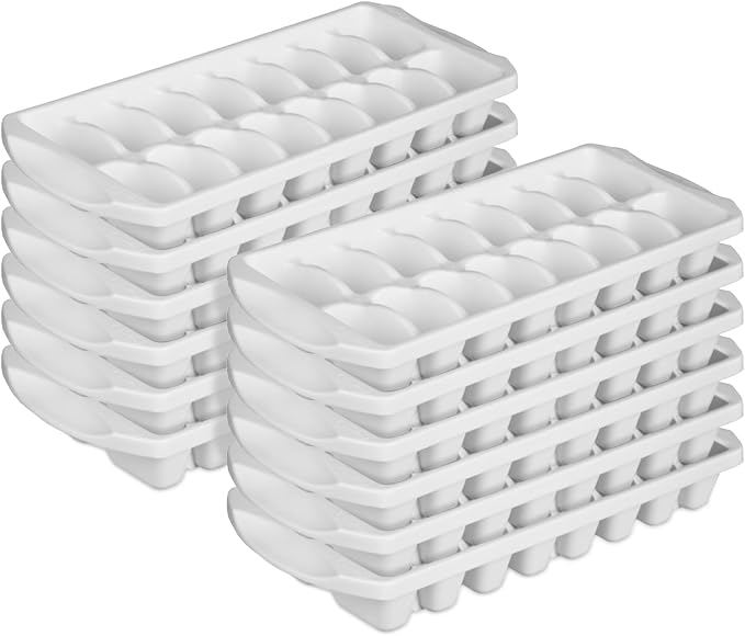 Sterilite Stacking Ice Cube Tray, Save Space and Stack Trays in Freezer by Sterilite