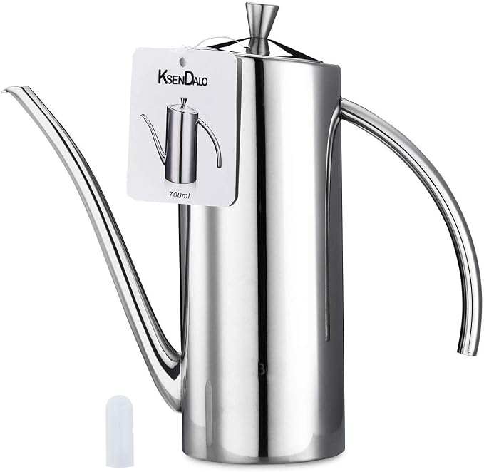 KSENDALO Premium Stainless Steel Olive Oil Dispenser by KSENDALO