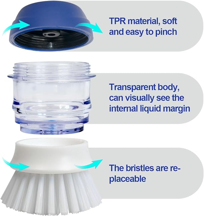 CELOX 2 Pack Dish Brush with Soap Dispenser - Image 7