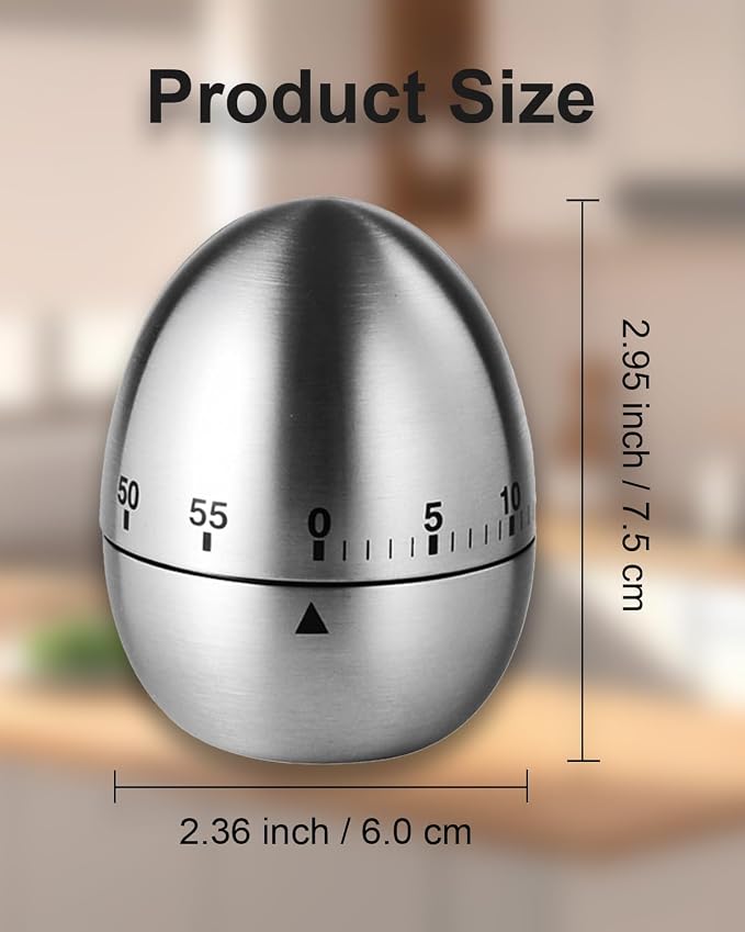 Kitchen Timer for Cooking, 60 Minutes Mechanical Timer - Image 6