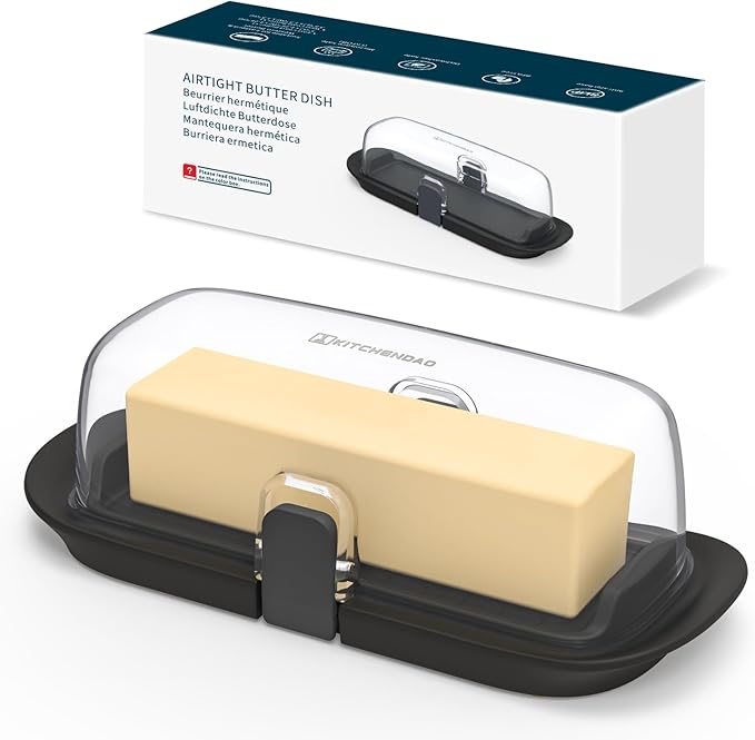 KITCHENDAO One-handed Airtight Butter Dish by KITCHENDAO