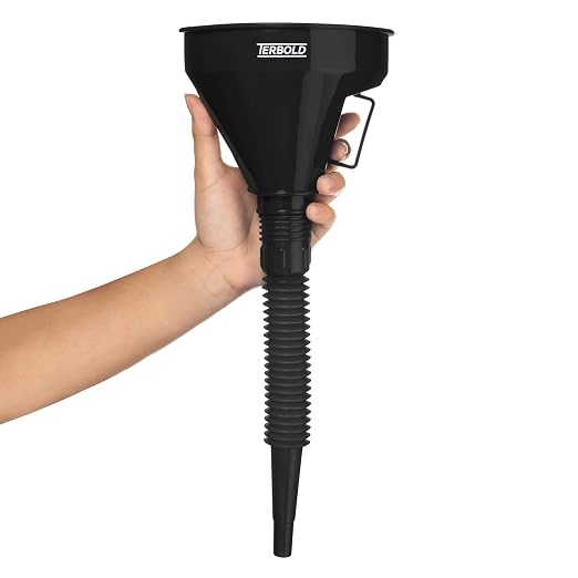 Automotive Flex Funnel with Hose & Mesh Filter – Wide Mouth Oil Funnel - Image 8