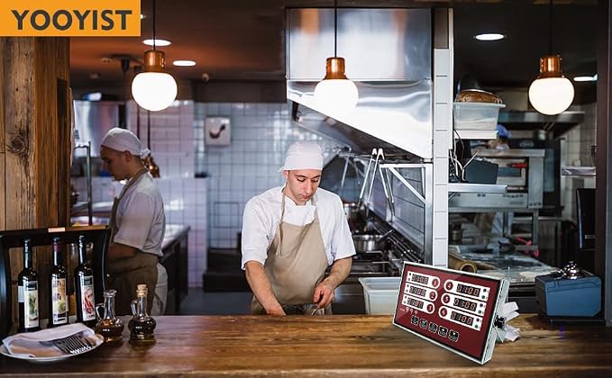 Kitchen Timers for Cooking – 6 Channel Commercial Kitchen Timer Restaurant - Image 2