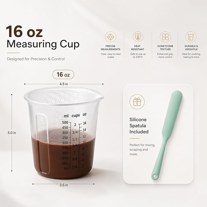 Palksky Silicone Measuring Cups Set 2-Cup - Image 6