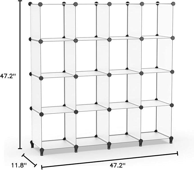 HOMIDEC Closet Organizers and Storage, 16 Cube Storage Organizer, Closet - Image 3