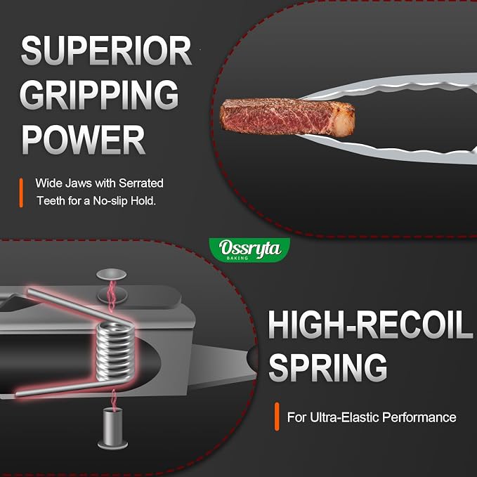 Small Cooking Tong Set of 3 - Image 4