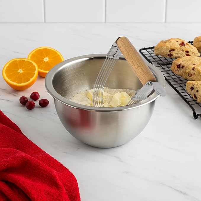 Mrs. Anderson’s Baking 6-Wire Pastry Cutter and Dough Blender, Stainless Steel - Image 4