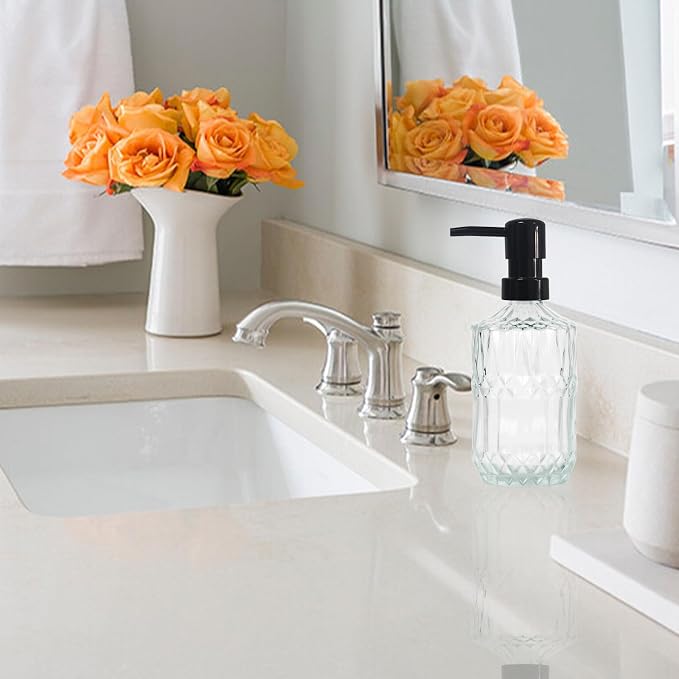 Clear Glass Soap Dispenser - Image 4