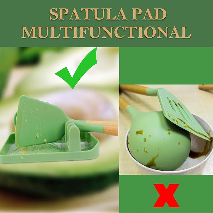 MYKUJA Silicone Cooking Utensils Set, Heat Resistant Kitchen Utensils Set - Image 7