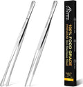HOTEC Kitchen Tweezers Tongs Stainless Steel Professional Chef Tweezers by Hotec