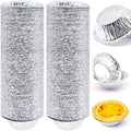 200 PCS Egg Tart Baking Cups, Disposable Aluminum Foil Liners for