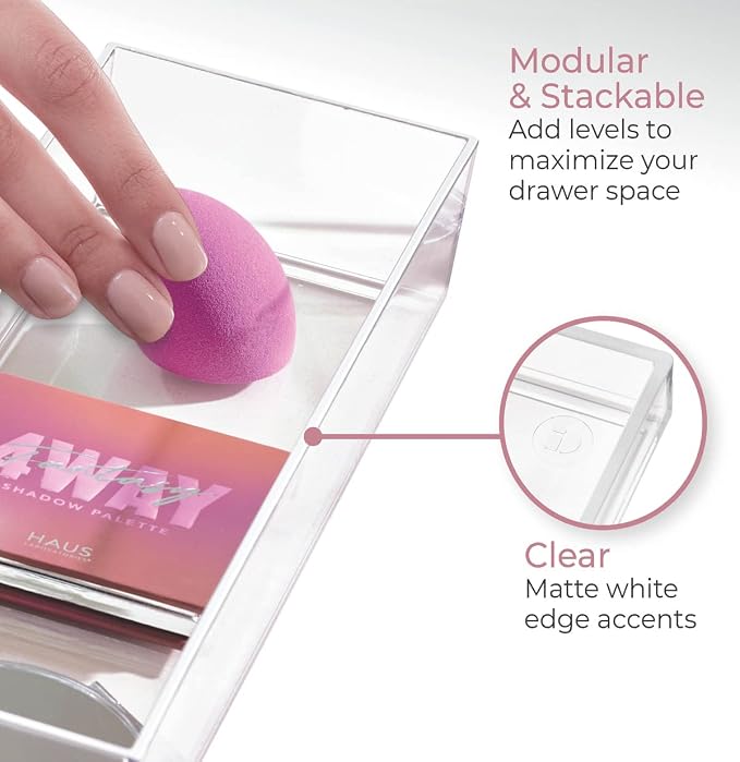 iDesign Plastic Makeup Drawer Organizer Tray - Image 5