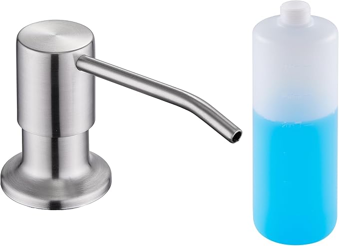 Sink Soap Dispenser Brushed Nickel, Soap Dispenser by Wardock