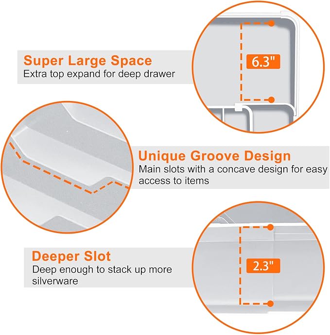 Spaclear Expandable Silverware Drawer Organizer - Image 4