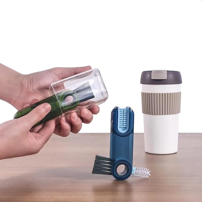 3 in 1 Cup Lid Gap Cleaning Brush Set, Mutipurpose Tiny Silicone Cup Holder - Image 6